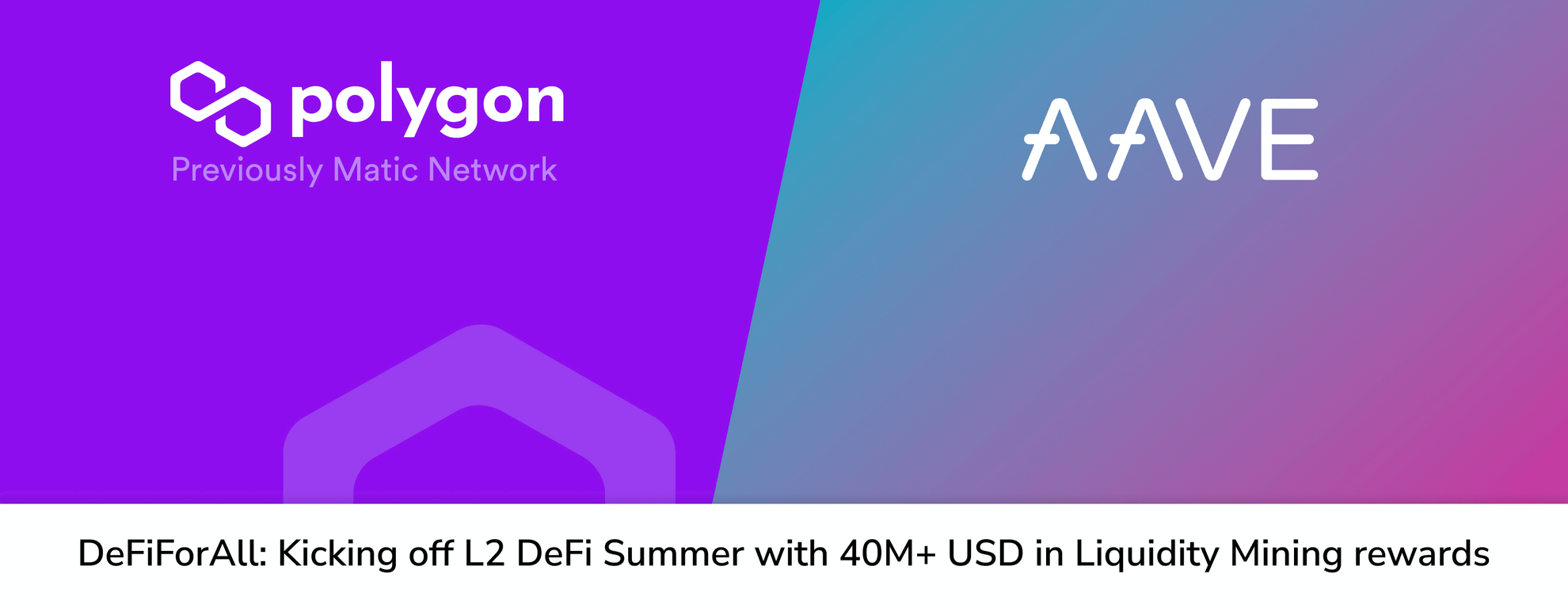 40 millones de USD en recompensas de minería de liquidez de Polygon para los mercados DeFi de Polygon de Aave - Featured image
